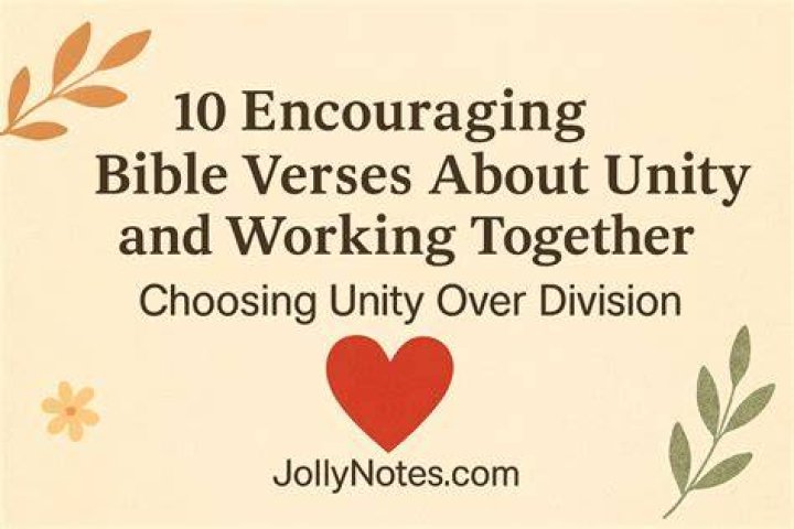 What does the Bible say about coming together in unity?