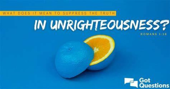 What does unrighteousness mean?