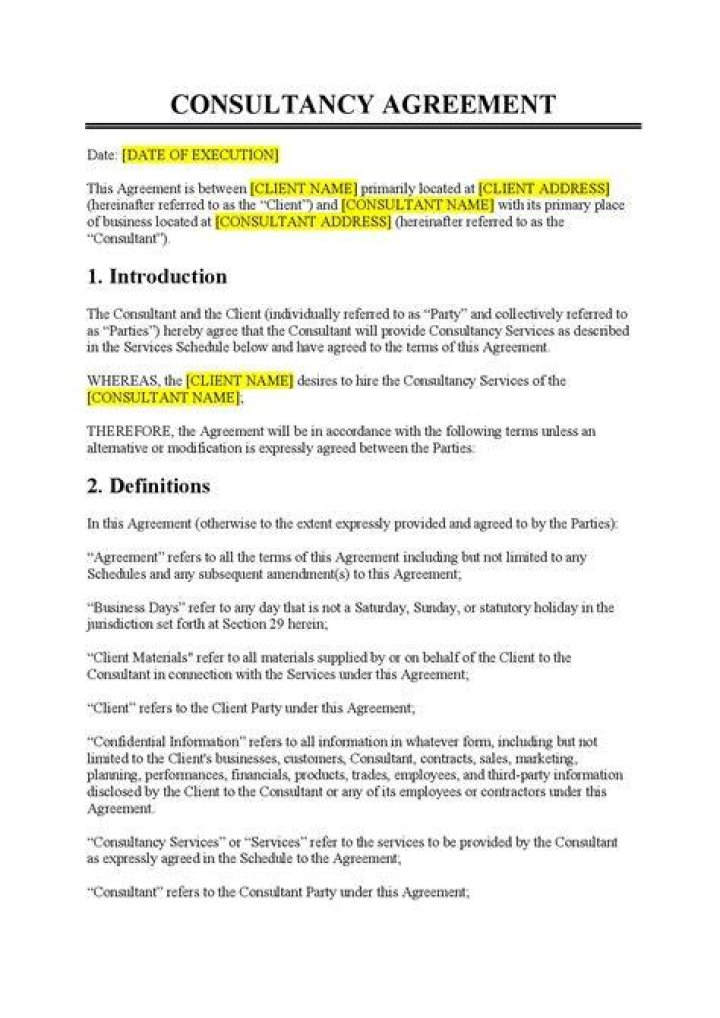 What is a consulting contract?