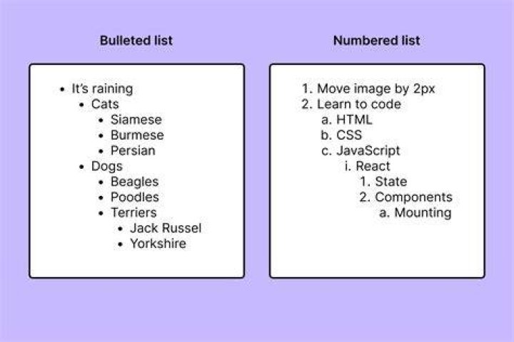 What is bulleted statement?