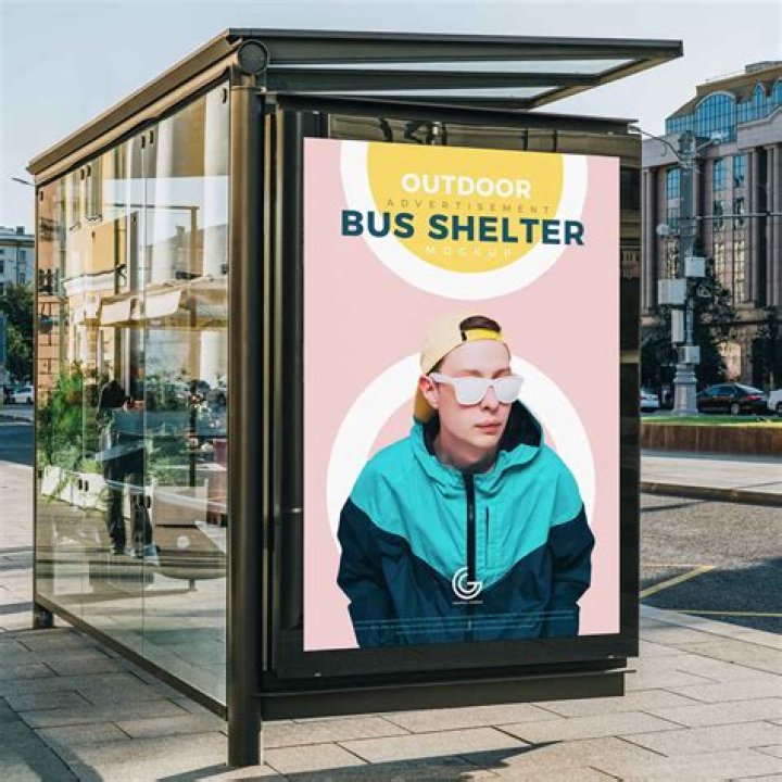 What is bus shelter advertising?