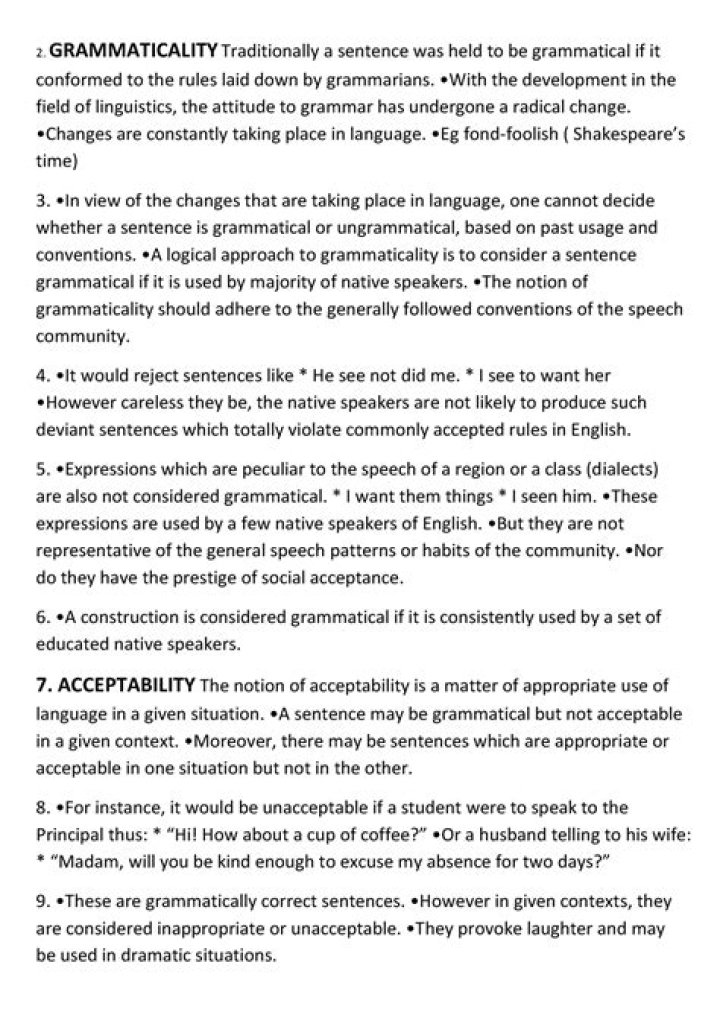 What is grammaticality of a sentence?