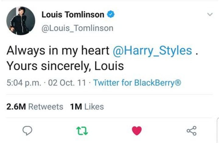 What is Louis Tomlinson twitter?