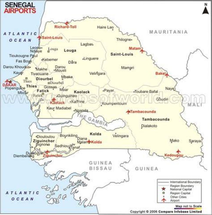 What is Senegal airport code?