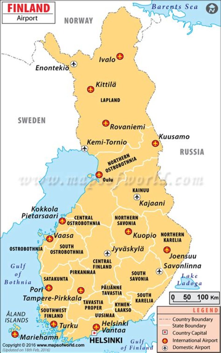 What is the Finland airport code?