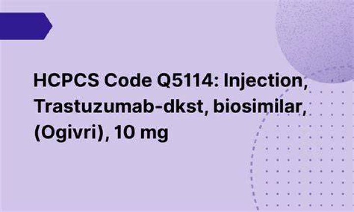 What is the HCPCS code for trastuzumab?