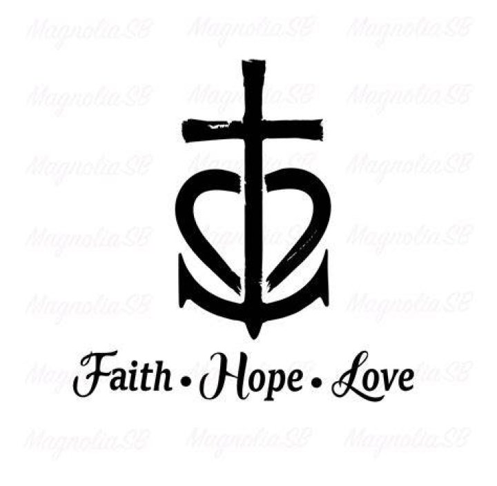 What is the symbol for faith hope and love?