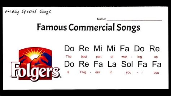 What is the theme song for Folgers coffee?