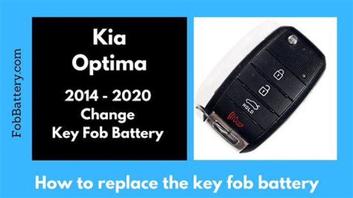 What kind of battery does a Kia Optima FOB take?