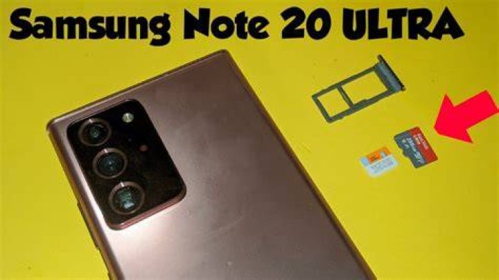What kind of SIM card does the note 20 ultra use?