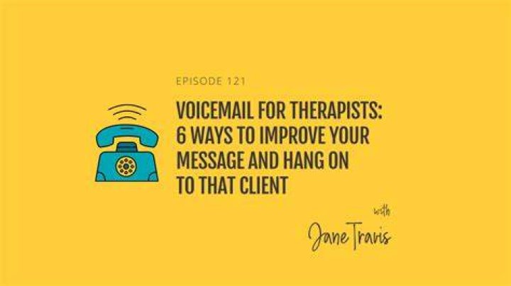 What should a therapists voicemail say?