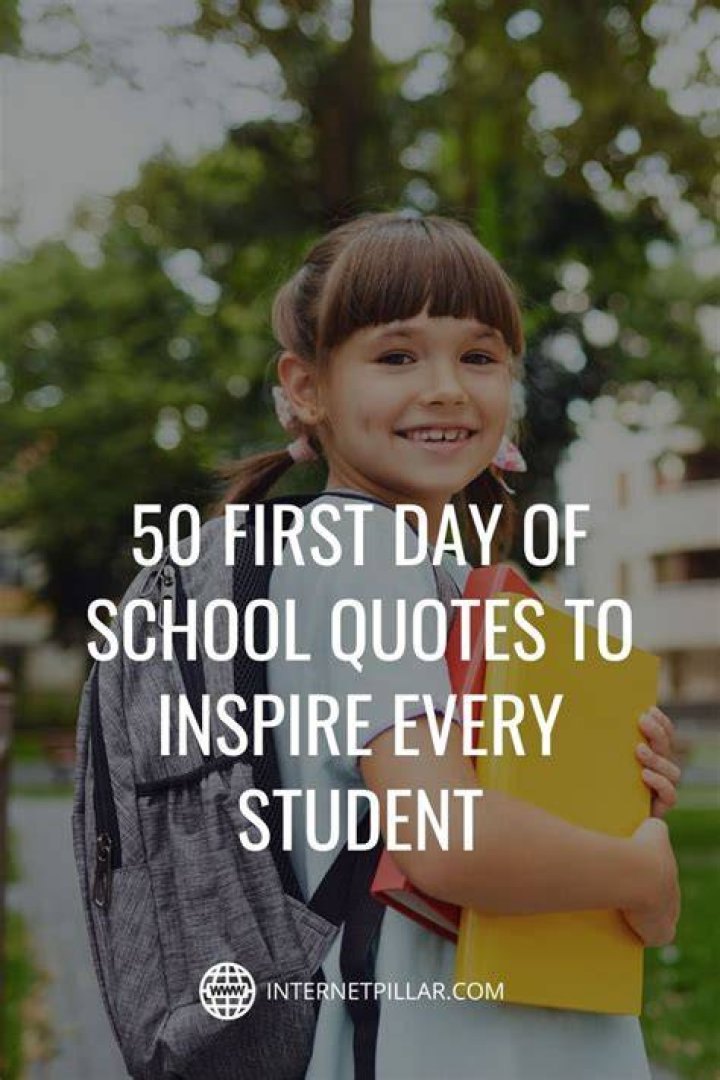 What should students say on the first day of school?