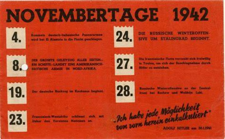 What was happening in November 1942?