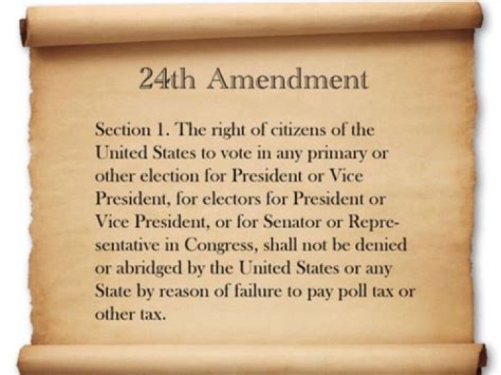 What was the 24th Amendment ratified?