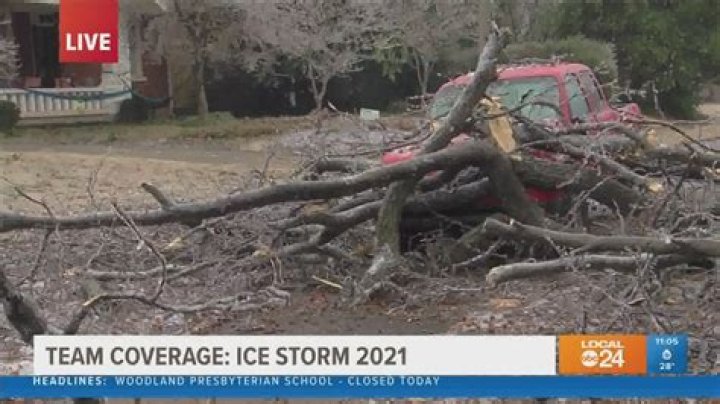 When was the big ice storm in Memphis TN?