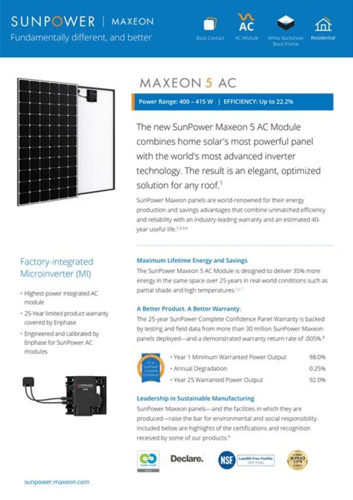 Where are Maxeon solar panels made?