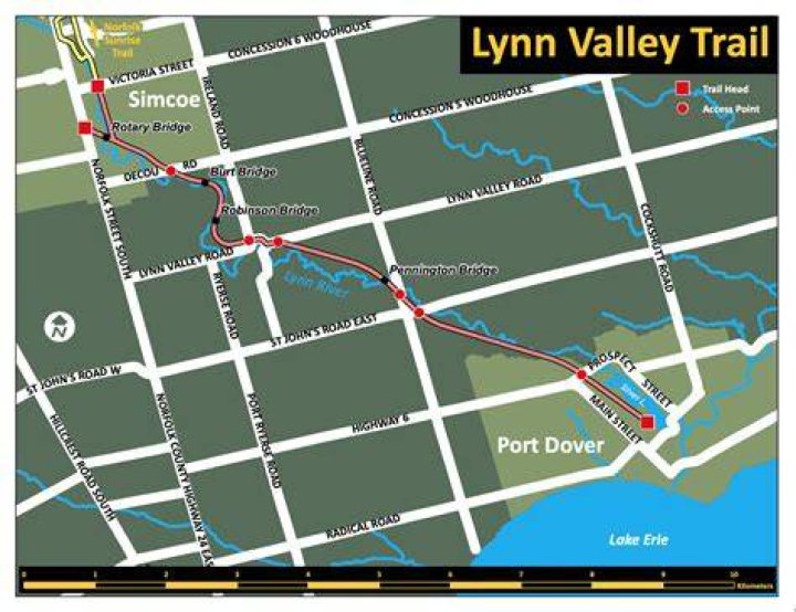Where does the Lynn Valley trail start?