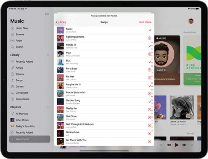 Where is my playlist on my iPad?