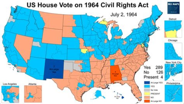 Which senators voted against the Civil Rights Act of 1964?