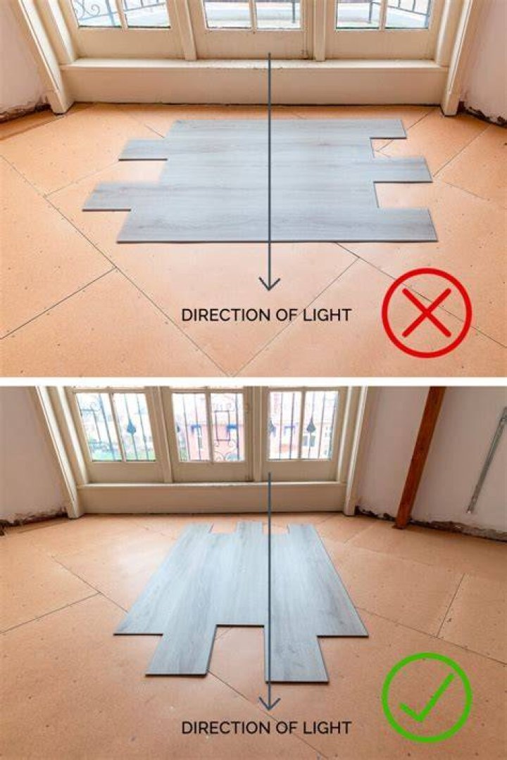 Which way should tile planks run?
