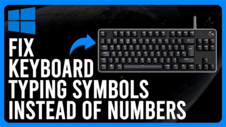 Why are my number keys showing symbols?