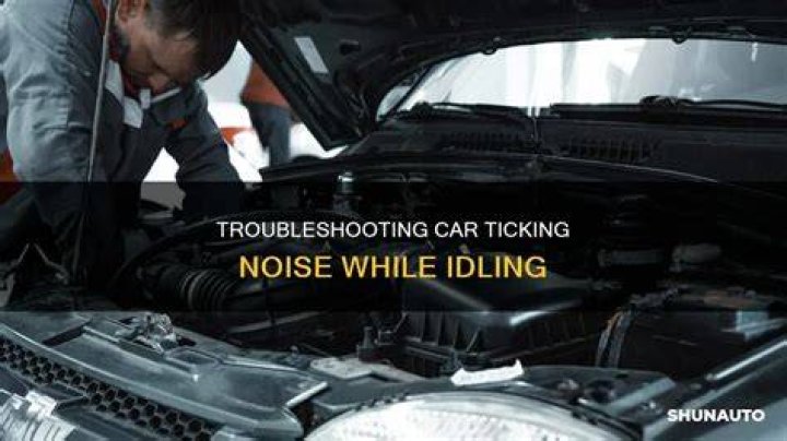 Why do I hear a ticking sound while in idle?
