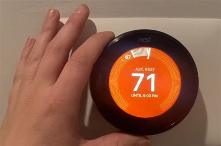 Why does my Nest always say aux heat?